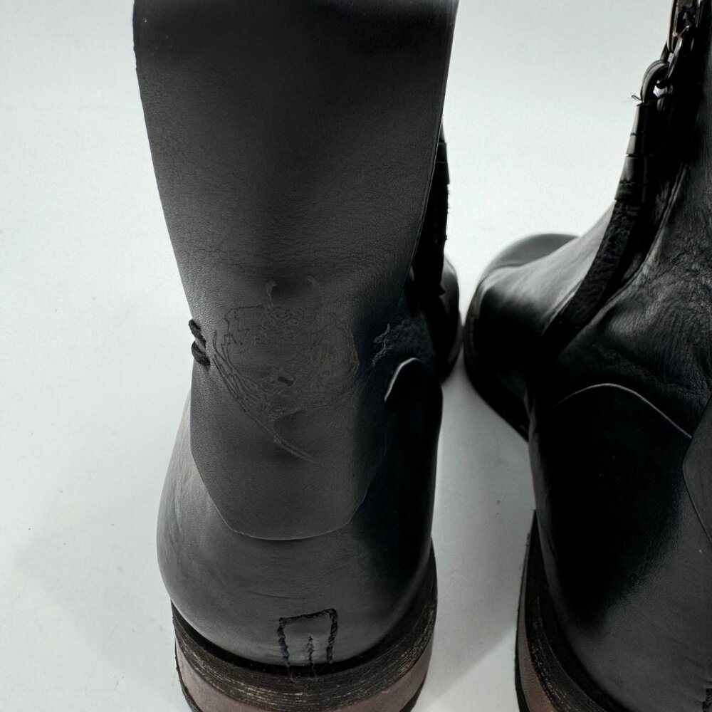Sarto by Franco Sarto Leather Lori  Boots Size 7M Black Side Zipper Round Toe - Picture 8 of 11